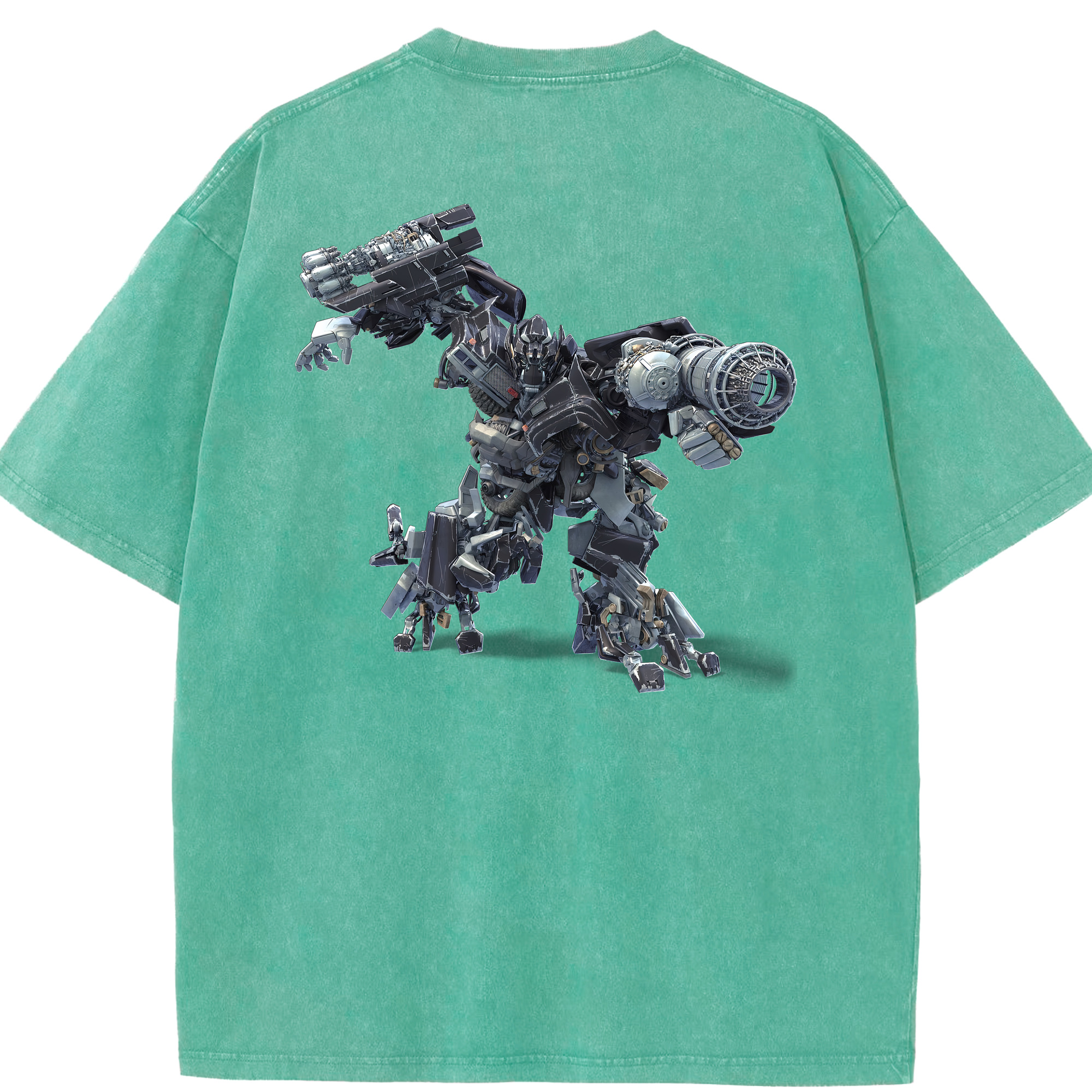 （画像用） Transformers トランスフォーマー 綿100% ヴィンテージ風 半袖Tシャツ（背面プリント）